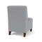 Lesro Siena Lounge Reception Armless Guest Chair, Walnut, RS Fog Upholstery SN1102 - alternate 3